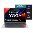 Lenovo Yoga Pro 7 Aura Edition 14.5" 3K OLED Touchscreen Laptop - Intel Evo Core Ultra 9 285H, 32GB RAM, 1TB SSD, Copilot+ AI PC, Windows 11, Office Home 2024, Lenovo AI Now (Grey, 1.5kg, 83KF004CIN)