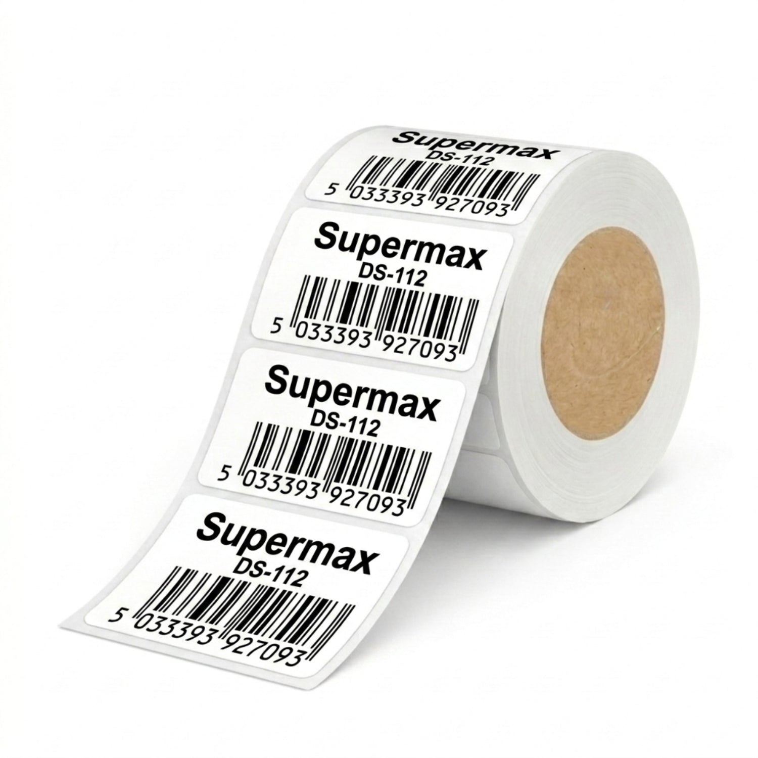 60x30mm Direct Thermal Barcode Label Roll | 1000 Labels Per Roll | 1 Up DT Sticker | Self Adhesive Shipping, POS & Logistics Labels
