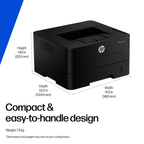 HP LaserJet Tank 303dw Wireless Monochrome Laser Printer - Auto Duplex, Wi-Fi & Ethernet, Pre-Filled Toner Tank Engine, USB 2.0 (White & Gray)