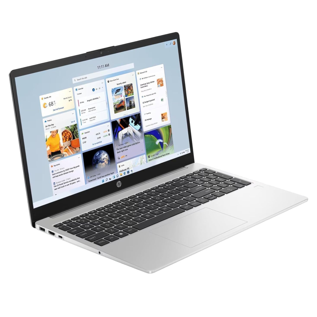 HP 15 (2025) 15.6" HD Thin & Light Business Laptop - AMD Ryzen 3 7320U Quad Core, AMD Radeon Graphics, 8GB RAM, 512GB SSD, FreeDOS (Turbo Silver, 1.50kg)