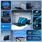Acer Travel Lite 14.0" FHD Thin & Light Laptop - 13th Gen Intel Core i5-1334U, 8GB RAM, 512GB SSD, Intel UHD Graphics, Windows 11 Home, MSO 2021 (Black, 1.4kg, TL04-51M)