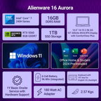 Alienware m18 R2 Gaming Laptop | Intel Core i9-14900HX | NVIDIA GeForce RTX 4080 12GB | 16GB DDR5 RAM | 1TB SSD | 18" QHD+ 165Hz Display | Windows 11 Home