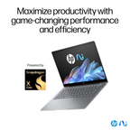 HP OmniBook X 14.0" 2.2K Touchscreen AI Laptop - Snapdragon X Elite X1E-78-100, Qualcomm Adreno Graphics, 16GB LPDDR5x RAM, 1TB SSD, Next Gen Windows 11, Copilot+ PC (Atmospheric Blue, 1.34kg, 14-fe0121QU)