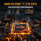 ASUS TUF Gaming A15 15.6" 144Hz Gaming Laptop - AMD Ryzen 7 170, NVIDIA GeForce RTX 3050 4GB GPU, 16GB RAM, 512GB SSD, Windows 11 Home (Graphite Black, 2.3kg, FA506NCQ-HN006W)