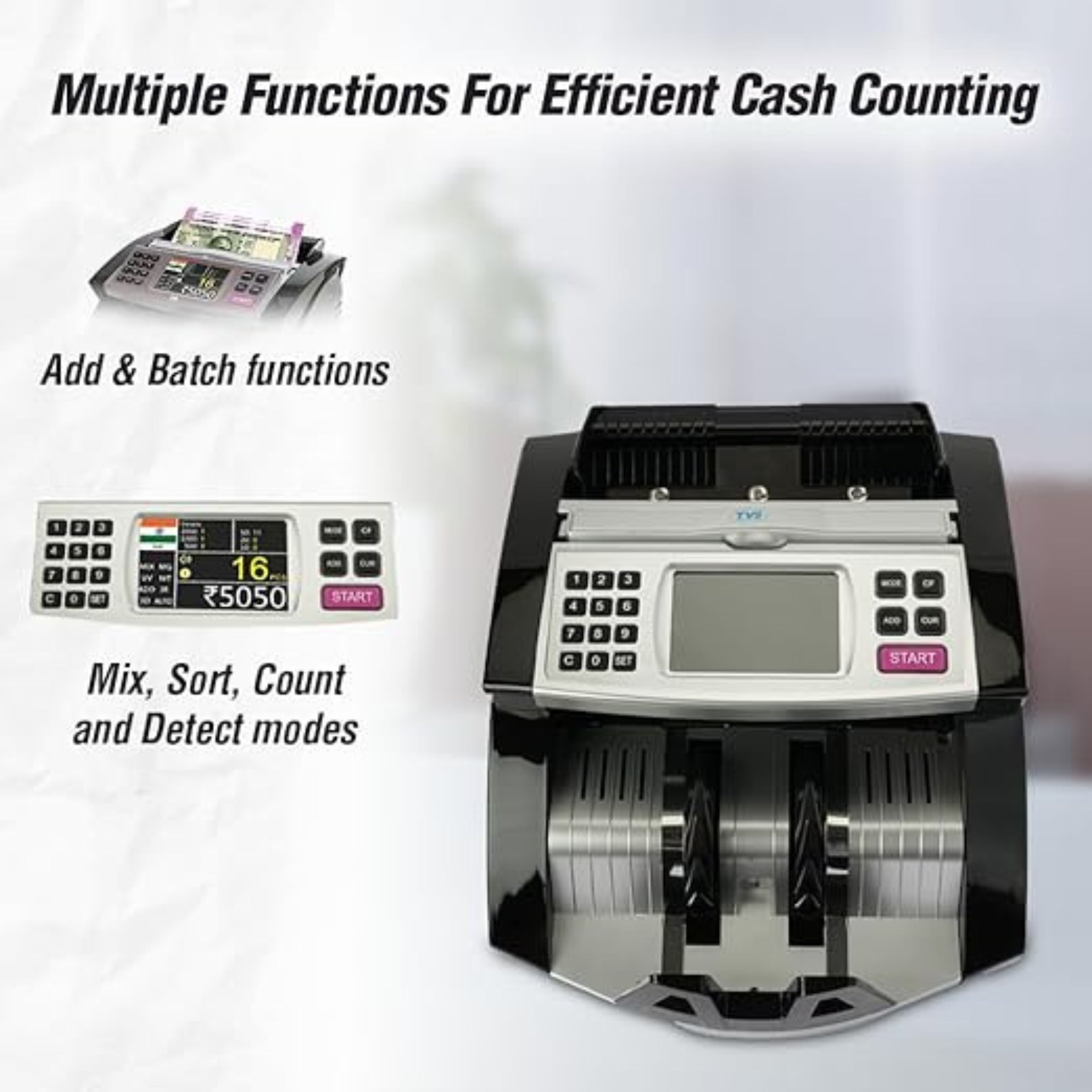TVS Electronics CC 453 Star+ Cash Counting Machine