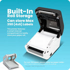 Helett H30C Pro Wireless Bluetooth Thermal Label Printer 4x6 | USB Shipping Barcode Printer | 203 DPI | Windows & Mac Compatible