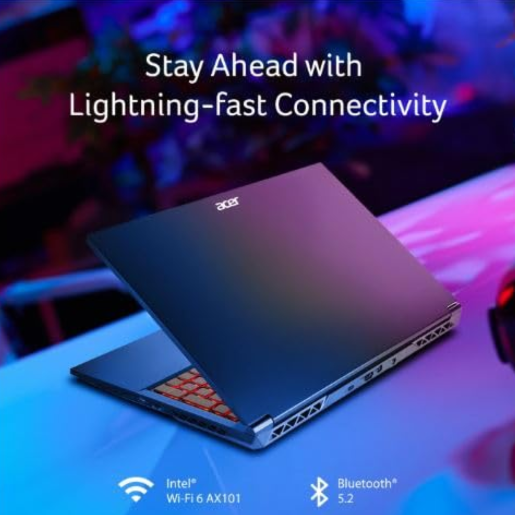 Acer Aspire 7 15.6" Gaming Laptop - Intel Core 5 210H, NVIDIA GeForce RTX 4050 6GB GPU, 16GB RAM, 512GB SSD, Win 11, MS Office (Flame Black, 1.99kg, A715-79G)