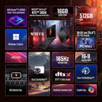 Acer Nitro V 15 ANV15-41 (NH.QPFSI.006) 15.6" FHD 165Hz Gaming Laptop (AMD Ryzen 5 6600H / 16GB RAM / 512GB SSD / RTX 3050 6GB / Windows 11 / Obsidian Black)