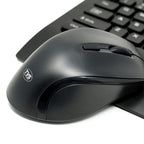 TVS Electronics Champ Elite Wireless Keyboard and Mouse Combo | 10 Million Keystrokes | 1600 DPI Optical Tracking | 10m Wireless Range | UV Coated Abrasion Resistant Keys | Long Battery Life (Black)