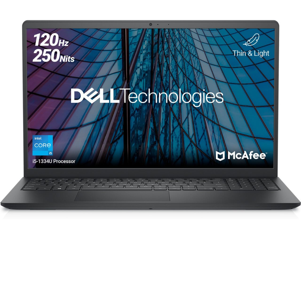 Dell Inspiron 3530 Laptop | Intel Core i5-1334U (13th Gen) | 16GB DDR4 RAM | 512GB SSD | 15.6" Full HD 120Hz Display | Intel Iris Xe Graphics | Windows 11 Home | MS Office 2024 | Carbon Black