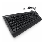 TVS Champ HD (Heavy Duty) USB Wired Keyboard - 1 Year Warranty, 104-Key Full Layout, Laser-Etched Keys (Black)