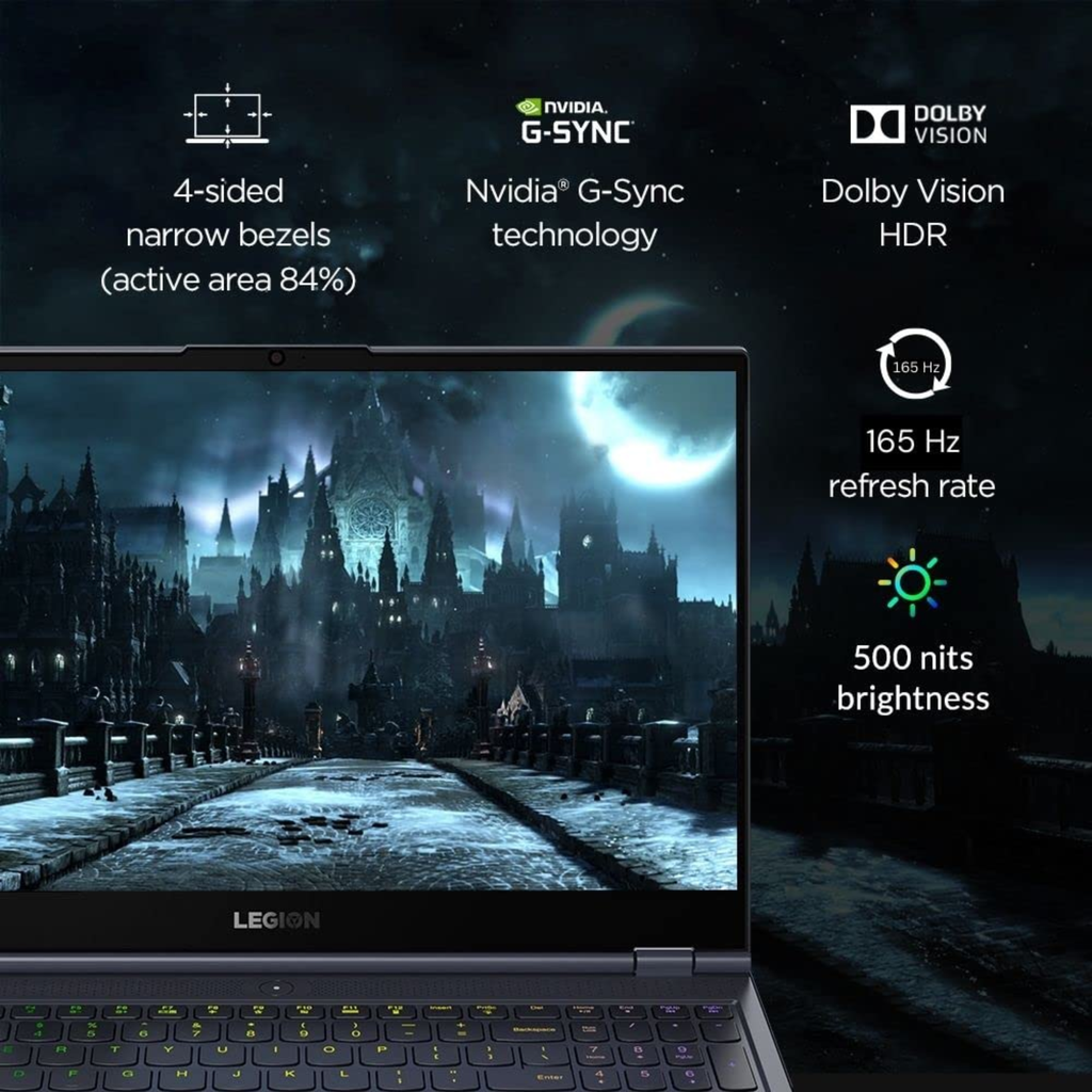 Lenovo Legion 7 16" QHD IPS 165Hz Gaming Laptop - Intel Core i9 12900HX, NVIDIA GeForce RTX 3080 Ti 16GB, 32GB RAM, 1TB SSD, 500Nits, Win 11, Office 2021, Alexa, 3 Month Game Pass (Storm Grey, 2.53kg, 82TD009KIN)