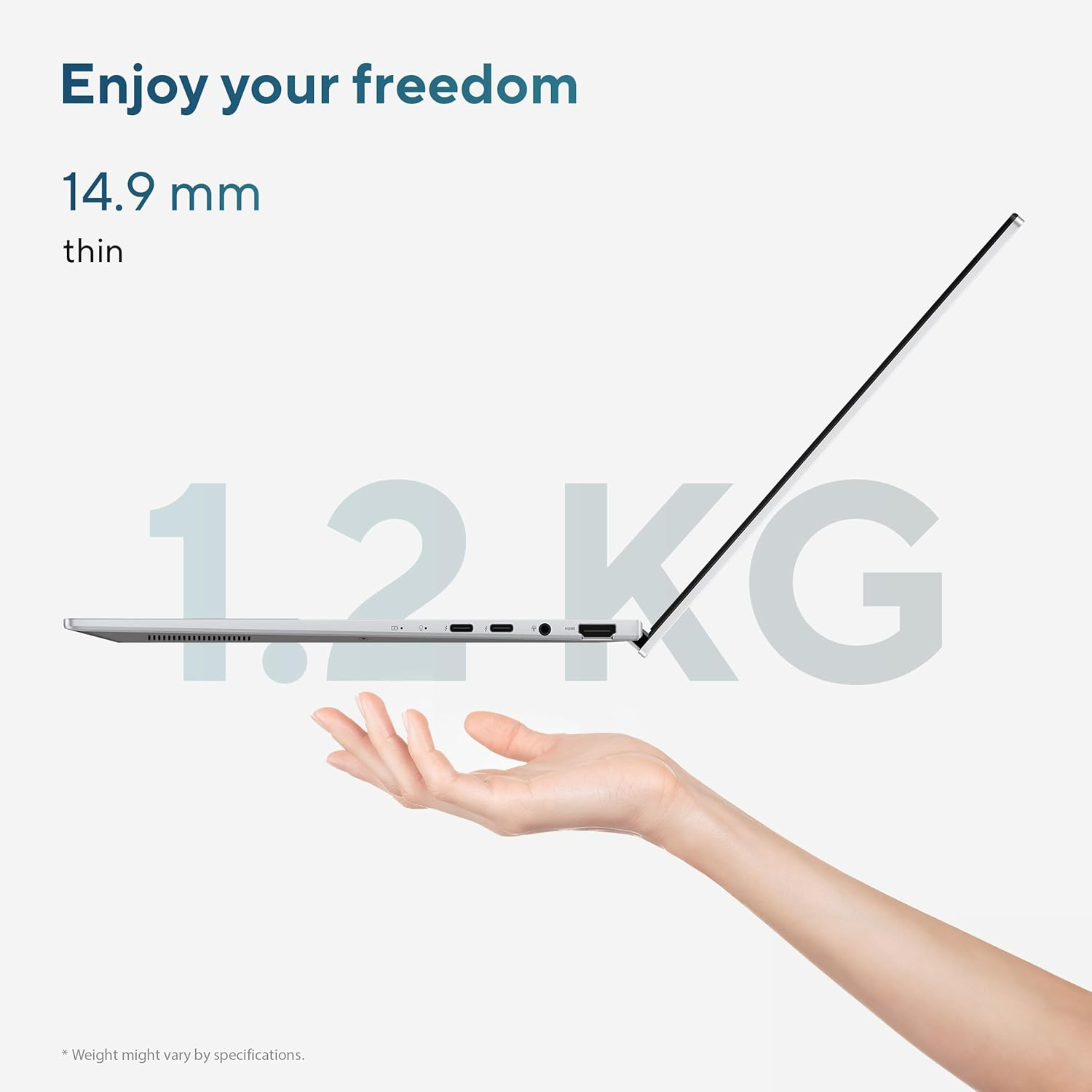 ASUS Zenbook 14 (2026) 14.0" OLED Touchscreen Laptop - Intel Core Ultra 9 285H, 32GB RAM, 1TB SSD, Copilot+ PC, Windows 11 Home, Office 2024 & Microsoft 365 Basic (Foggy Silver, 1.28kg, UX3405CA-QL1113WS)
