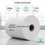 Jumbo Thermal Paper Roll 400MM x 6000M 70 GSM | Premium Quality | 1 Roll Bulk Business Pack