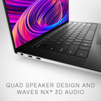 Dell XPS 9510 (2022) Laptop | Intel Core i7-11800H | 16GB RAM | 512GB SSD | NVIDIA GeForce RTX 3050 Ti 4GB | 15.6-inch UHD+ Display | Windows 11 | Microsoft Office Home & Student 2021 | Platinum Silver