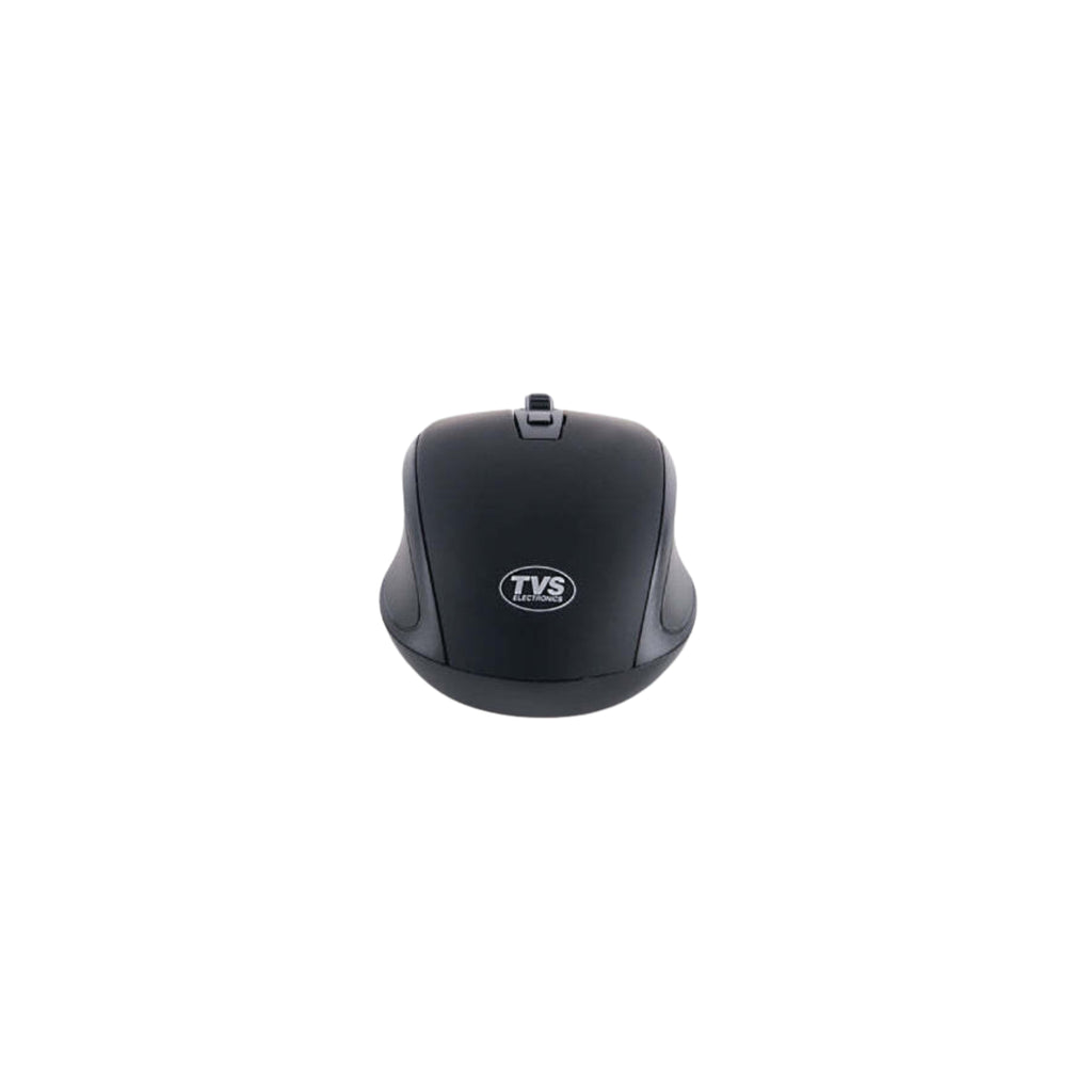 TVS WM-416 Wireless Ergonomic Optical Mouse (2.4GHz Connectivity, 1600 DPI, Auto Power Saving, Black)