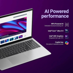 Dell 15 AI Laptop | Intel Core Ultra 5 225H | 16GB DDR5 RAM | 512GB SSD | 15.6" FHD Anti-Glare Display | Intel Arc Graphics | Windows 11 Home | MS Office Home & Student 2024 | Platinum Silver