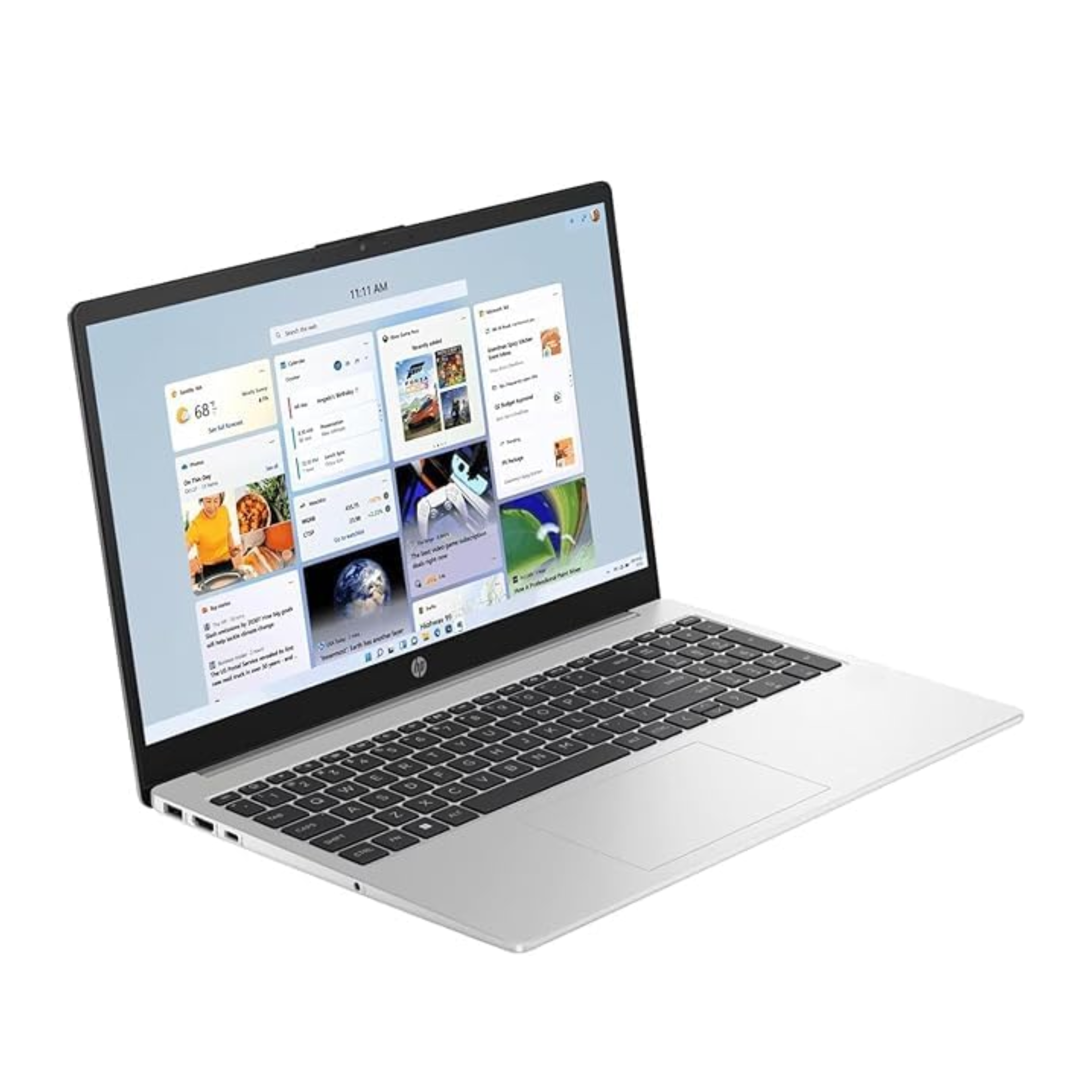 HP 250R G10 15.6" FHD IPS Business Laptop - Intel Core 3-100U Processor, Intel Graphics, 8GB DDR4 RAM, 512GB NVMe SSD (Turbo Silver, 1.59kg)