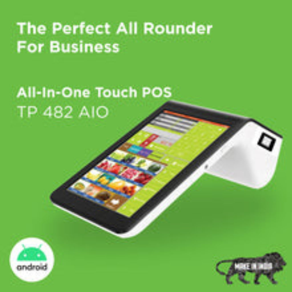 TVS Electronics TP 482C AIO Touch POS System with Built-in Printer