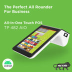 TVS Electronics TP 482C AIO Touch POS System with Built-in Printer
