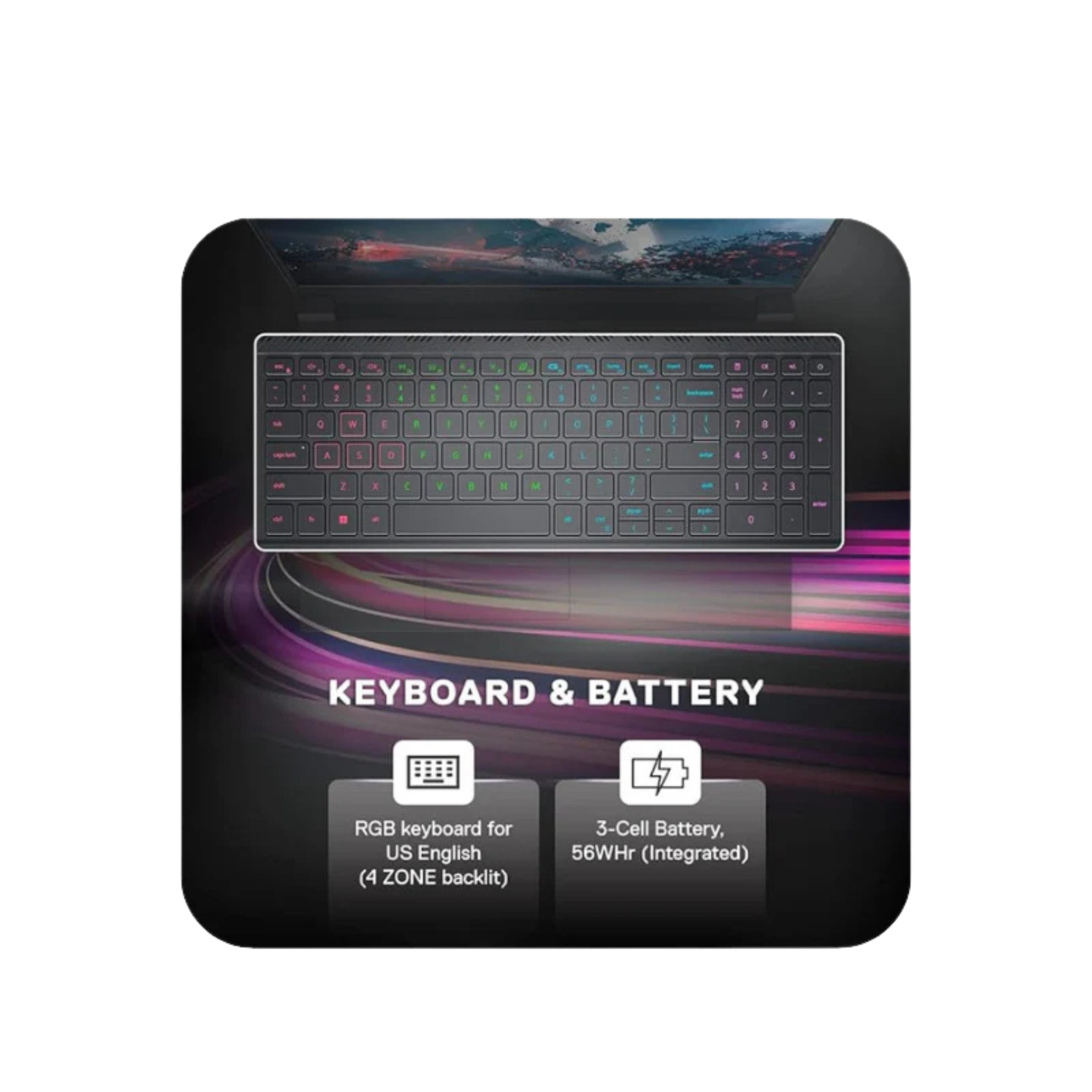 DELL INSPIRON (OGN5530112501RIN) G15-5530 I5 13TH GEN 8GB/512 SSD 6GB RTX 3050 GAMING LAPTOP