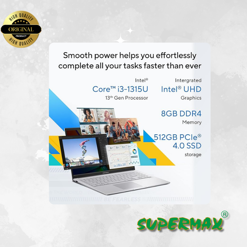 ASUS Intel Cre i3 13th Gen X1504VA-NJ322WS Laptopo