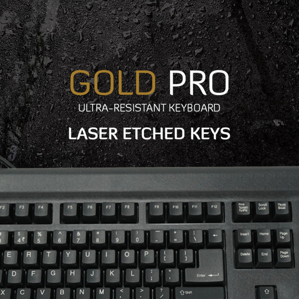 TVS Electronics Gold Pro Mechanical Keyboard | Dust & Water Resistant | 80 Million Keystrokes | Laser Etched Keys | Wired USB Standard Desktop Keyboard (Black)