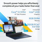 ASUS Vivobook 14 X1404VA-EB322WS 14" FHD Laptop (Intel Core i3-1315U / 8GB RAM / 512GB SSD / Windows 11 / MS Office / Backlit Keyboard / Quiet Blue)