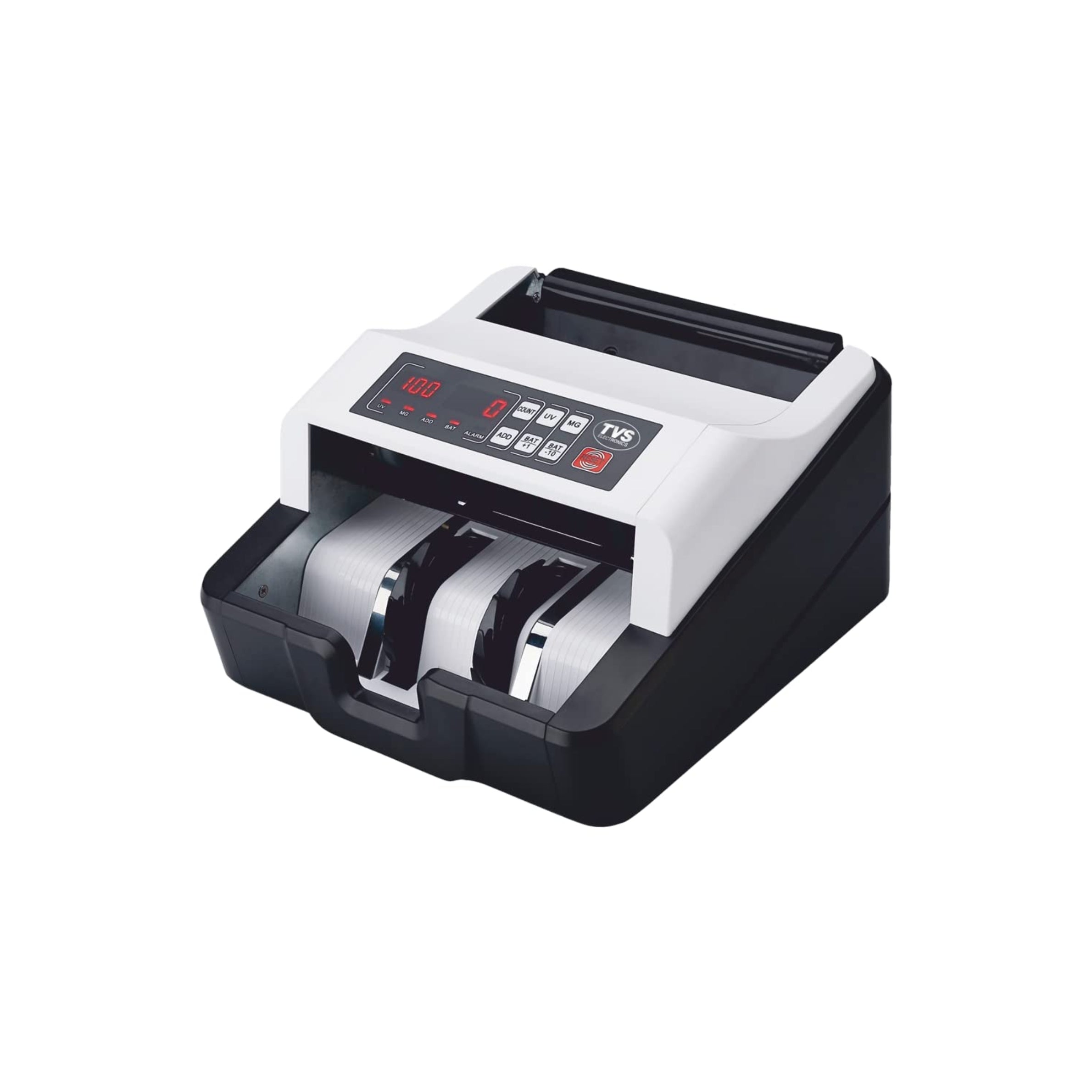 TVS Electronics CC-232 Classic Heavy-Duty Cash Counting Machine | 1200 Notes/Min High Speed | Advanced UV, MG & IR Fake Note Detection | Fully Automatic Money Counter for Indian Currency