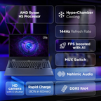 Lenovo LOQ 2024 15.6" FHD IPS 144Hz Gaming Laptop - AMD Ryzen 5 7235HS, NVIDIA GeForce RTX 3050 6GB, 12GB RAM, 512GB SSD, Windows 11, MS Office 2021, 3 Mon. Game Pass (Grey, 2.4kg, 83JC0031IN)