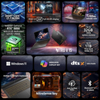 Acer Nitro V 15 Gaming Laptop - 13th Gen Intel Core i7-13620H, NVIDIA GeForce RTX 4050 (6GB), 16GB RAM, 512GB SSD, 15.6" FHD IPS 165Hz Display, Amber Backlit KB, Windows 11 Home (Obsidian Black, ANV15-52)