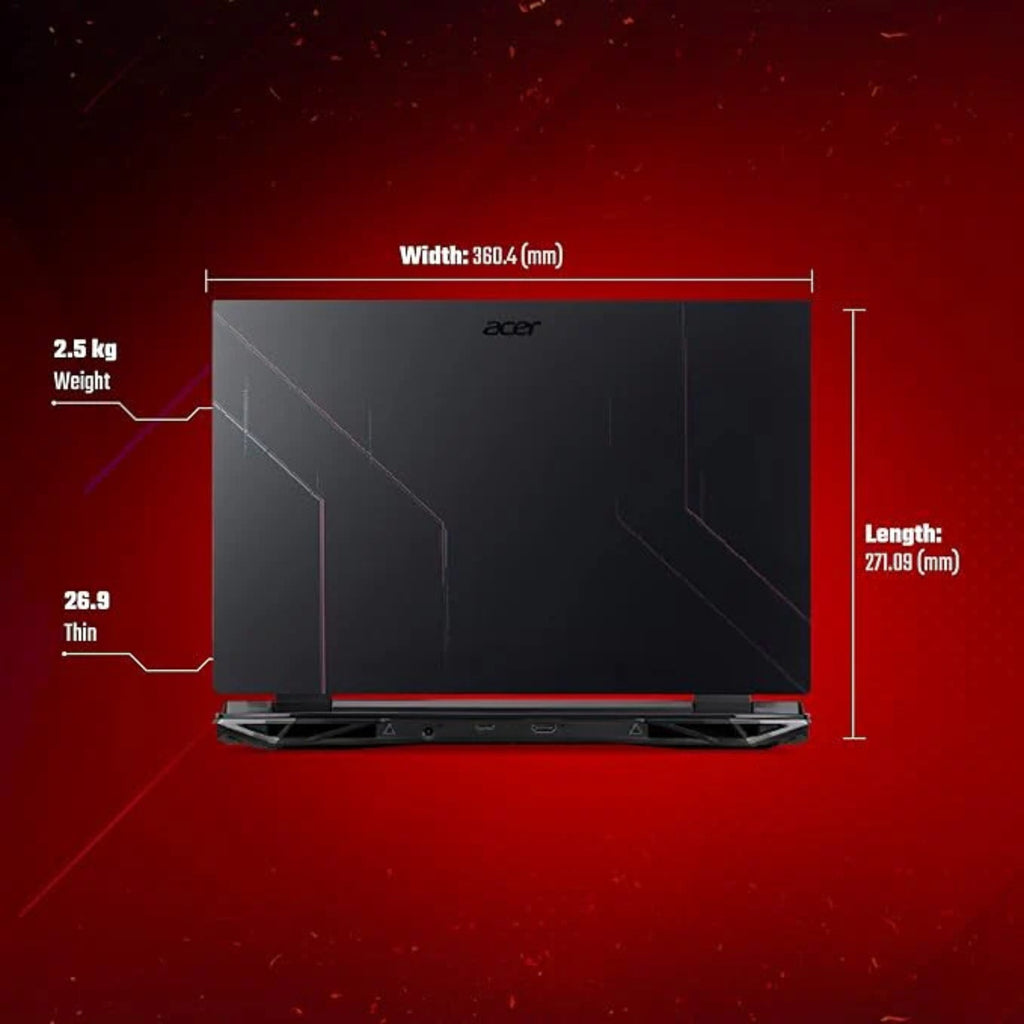 एसर नाइट्रो (NH.QH2SI.005) 5 AN515-46 एएमडी रायज़ेन 5-6600H 15.6 इंच QHD IPS 165Hz स्लिम बेज़ल गेमिंग लैपटॉप