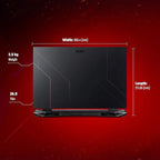 एसर नाइट्रो (NH.QH2SI.005) 5 AN515-46 एएमडी रायज़ेन 5-6600H 15.6 इंच QHD IPS 165Hz स्लिम बेज़ल गेमिंग लैपटॉप