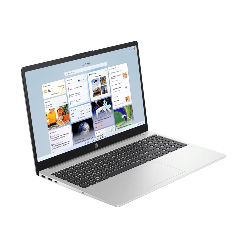 HP Professional 15 (2026) 15.6" FHD Thin & Light Business Laptop - Intel Core 3 100U (14th Gen), Intel UHD Graphics, 8GB DDR5 RAM, 512GB SSD, Fingerprint Reader, Windows 11 Pro, MS Office (Silver, 1.50kg)