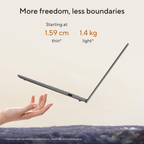 ASUS Vivobook S14 Metallic Design 14.0" FHD+ 60Hz Laptop - Intel Core Ultra 5 225H, Intel iGPU, 16GB RAM, 512GB SSD, Windows 11 Home, Office Home 2024 & Microsoft 365 Basic (Cool Silver, 1.40kg, S3407CA-LY060WS)