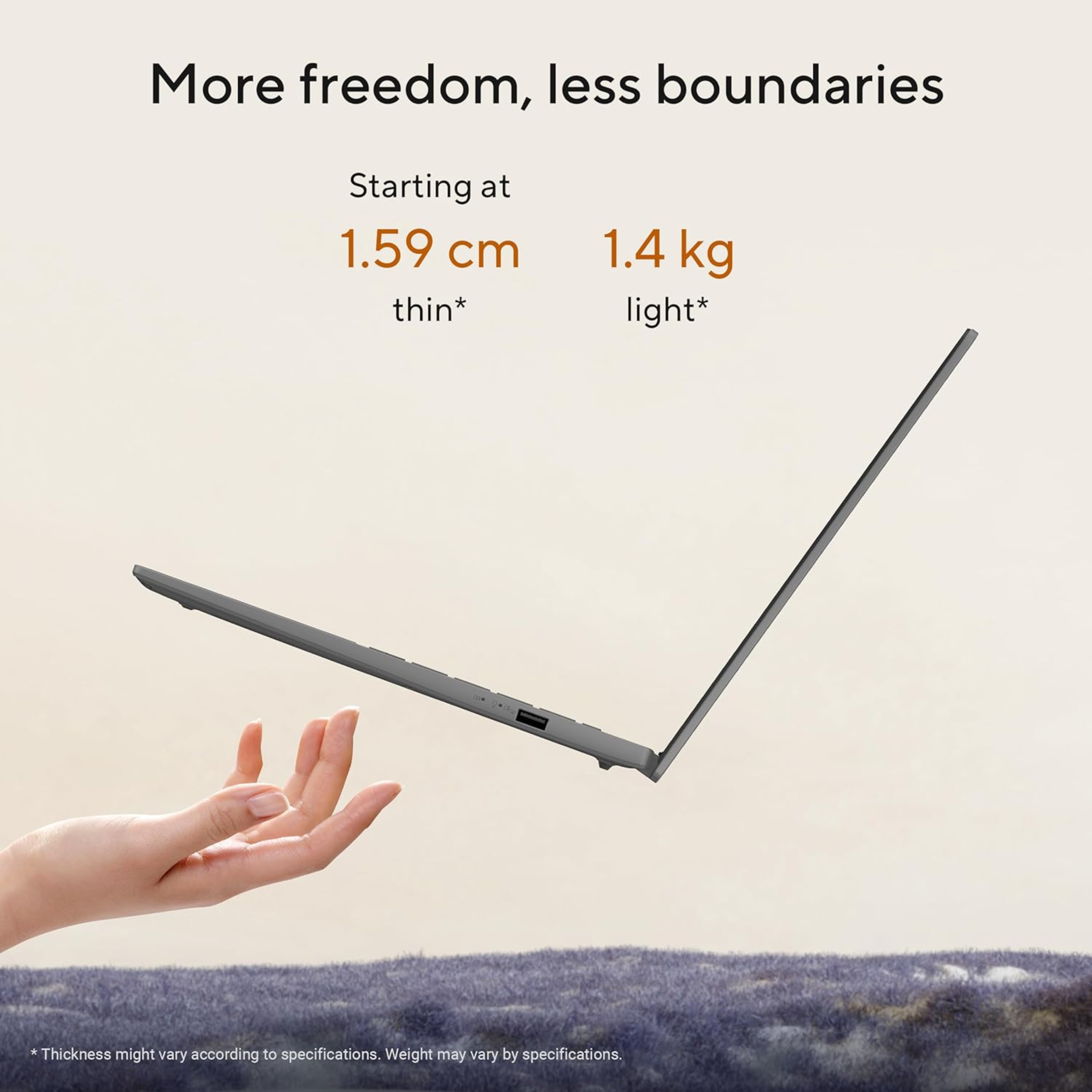 ASUS Vivobook S14 Metallic Design 14.0" FHD+ 60Hz Laptop - Intel Core Ultra 5 225H, Intel iGPU, 16GB RAM, 512GB SSD, Windows 11 Home, Office Home 2024 & Microsoft 365 Basic (Cool Silver, 1.40kg, S3407CA-LY060WS)