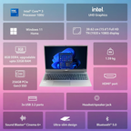 Acer Aspire Lite 15.6" FHD IPS Laptop - Intel Core 3 14th Gen 100U, 8GB RAM, 256GB SSD, Windows 11 Home, Office 2024 & M365 Basic | Thin & Light Everyday Laptop (Steel Grey)