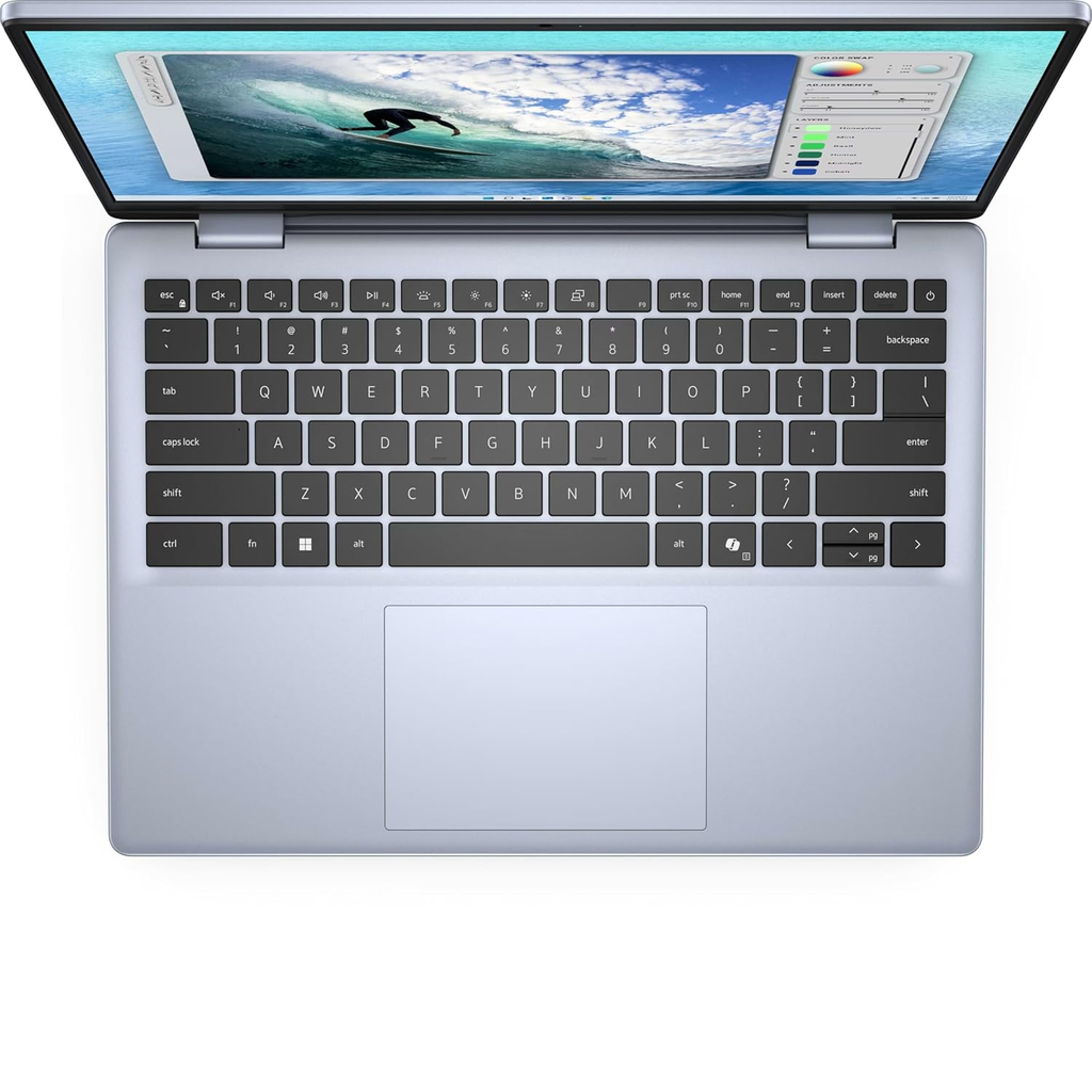 Dell 14 Laptop | Intel Core 7 150U 14th Gen | 16GB DDR5 RAM | 512GB PCIe NVMe SSD | 14" FHD+ IPS Anti-Glare Display | Intel Graphics | Windows 11 Home | MS Office Home & Student 2024 | Backlit Keyboard | Ice Blue