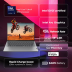Lenovo IdeaPad Pro 5 Intel Evo Core Ultra 9 185H Built-in AI PC 14" (35.56cm) 2.8K OLED 120Hz Laptop (32GB/1TB SSD/Win 11/Office 2021/FHD+IR Camera/Alexa/3 Mon Game Pass/Grey/1.4kg), 83D2001GIN