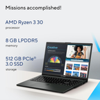 ASUS Vivobook Go 15 (2026) 15.6" Full HD Thin & Light Laptop - AMD Ryzen 5 40, AMD Radeon Graphics, 16GB RAM, 512GB SSD, Windows 11 Home, Office 2024 & Microsoft 365 Basic (Mixed Black, 1.63kg, E1504FA-BQ2116WS)