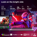 Lenovo Yoga Pro 7 Aura Edition 14.5" 3K OLED Touchscreen Laptop - Intel Evo Core Ultra 9 285H, 32GB RAM, 1TB SSD, Copilot+ AI PC, Windows 11, Office Home 2024, Lenovo AI Now (Grey, 1.5kg, 83KF004CIN)