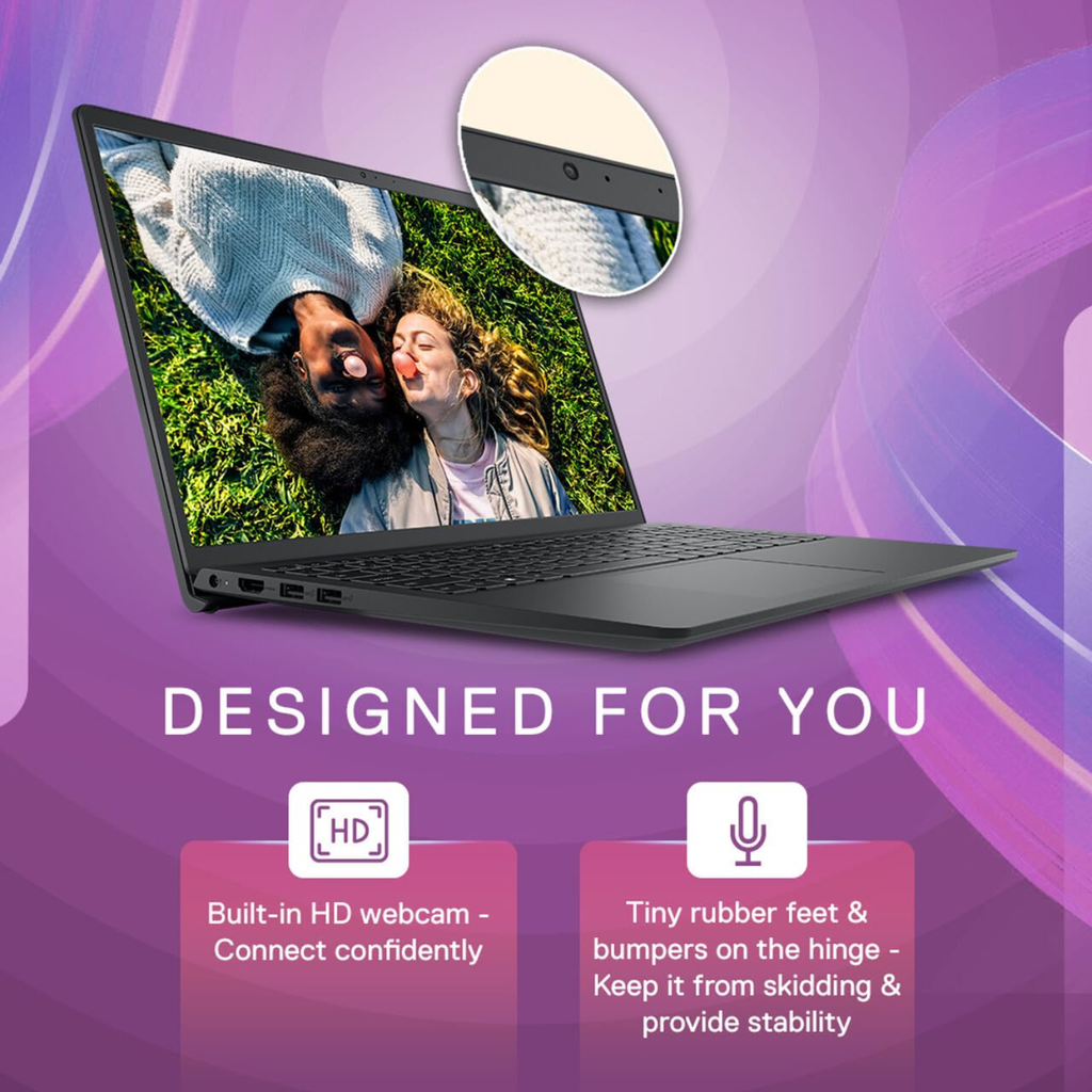 Dell Inspiron 3530 Laptop | Intel Core i5-1334U (13th Gen) | 16GB DDR4 RAM | 512GB SSD | 15.6" Full HD 120Hz Display | Intel Iris Xe Graphics | Windows 11 Home | MS Office 2024 | Carbon Black