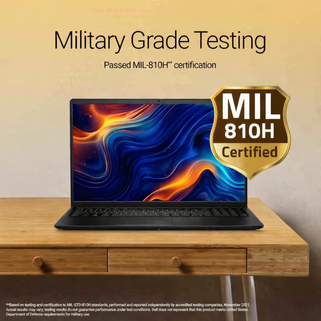Dell 15 Laptop (Previously Inspiron) | AMD Ryzen 5 7520U | 8GB LPDDR5 RAM | 512GB SSD | 15.6" Full HD Display | Windows 11 Home | Thin & Light | Carbon Black