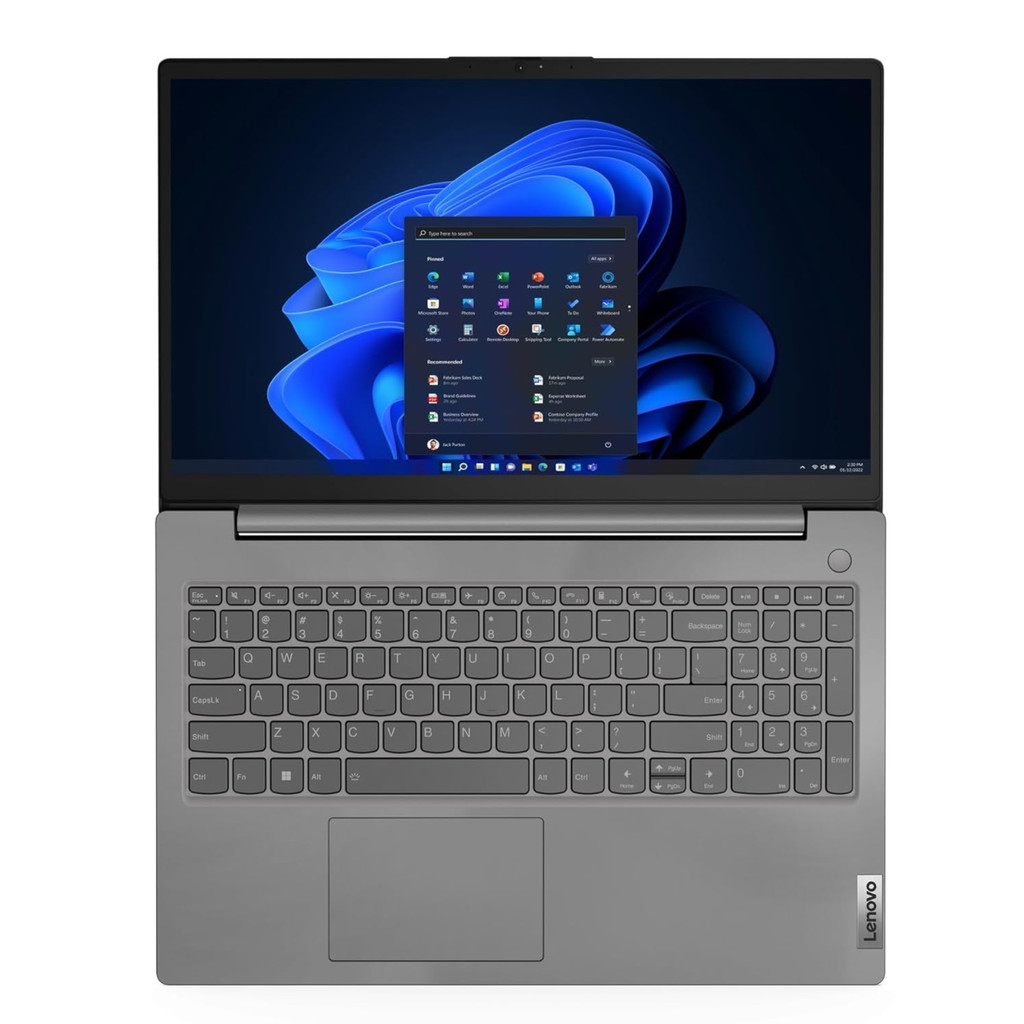 Lenovo V15 Thin & Light Laptop 15.6" FHD 250 Nits Antiglare - AMD Ryzen 7 7730U, 16GB RAM, 512GB SSD, Windows 11, Free MS Office Lifetime, 1 Year Brand Warranty (Iron Grey, 1.65kg, 83CRA01SIN)