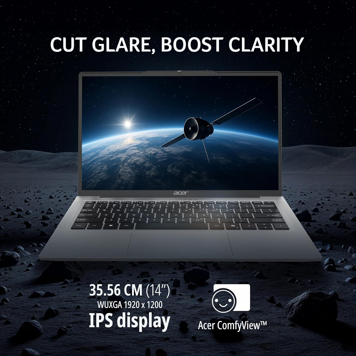 Acer Aspire 14" FHD IPS Thin & Light Laptop - 13th Gen Intel Core i7-13620H, 16GB RAM, 512GB SSD, Windows 11 Home, MS Office, Backlit KB, 180° Hinge (Pure Silver, AS14H-53)