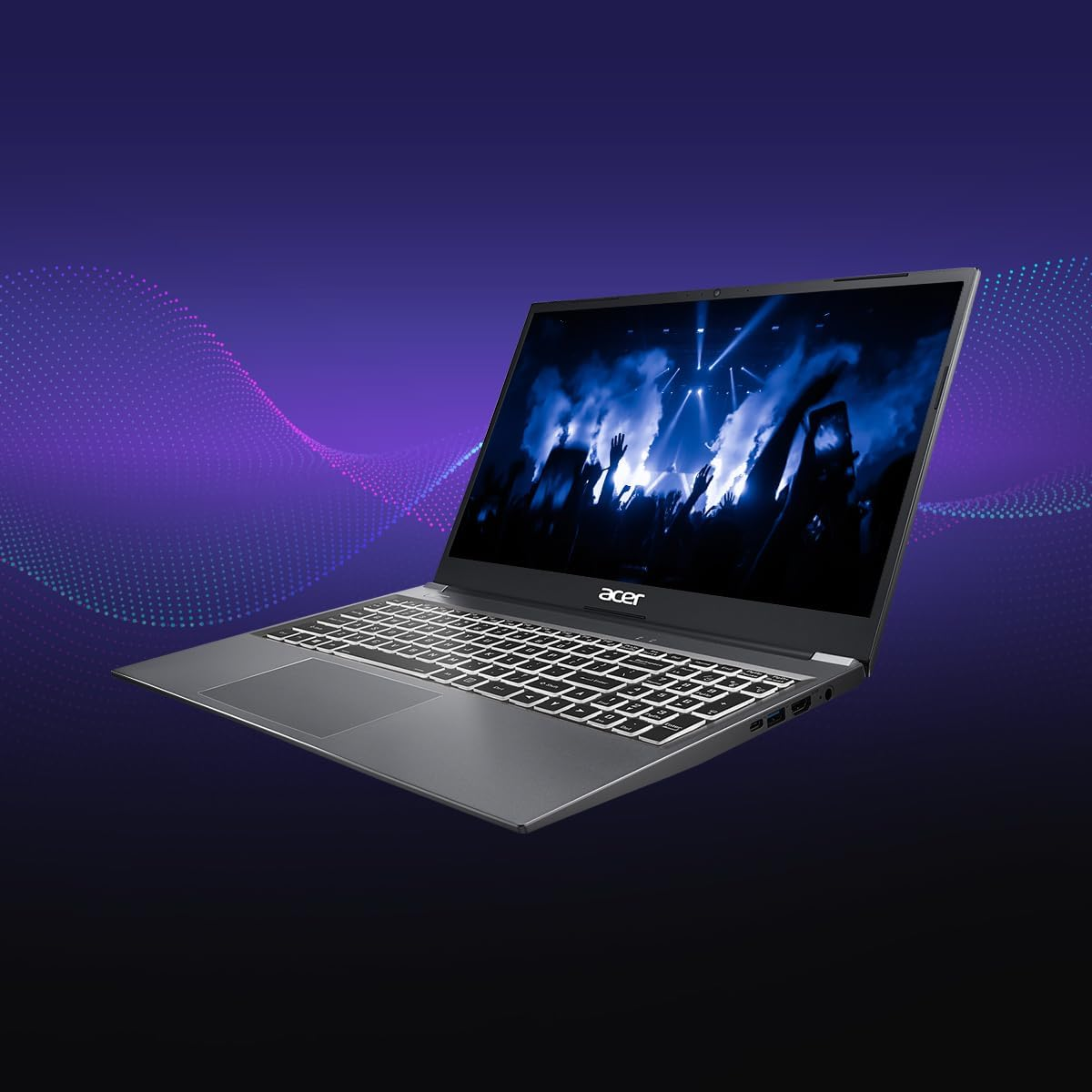 Acer Aspire Lite 15.6" FHD IPS Thin & Light Laptop - 13th Gen Intel Core i3-1305U, 8GB RAM, 512GB SSD, Intel UHD Graphics, Windows 11 Home, 180° Hinge (Silver, 1.5kg, A325-53)