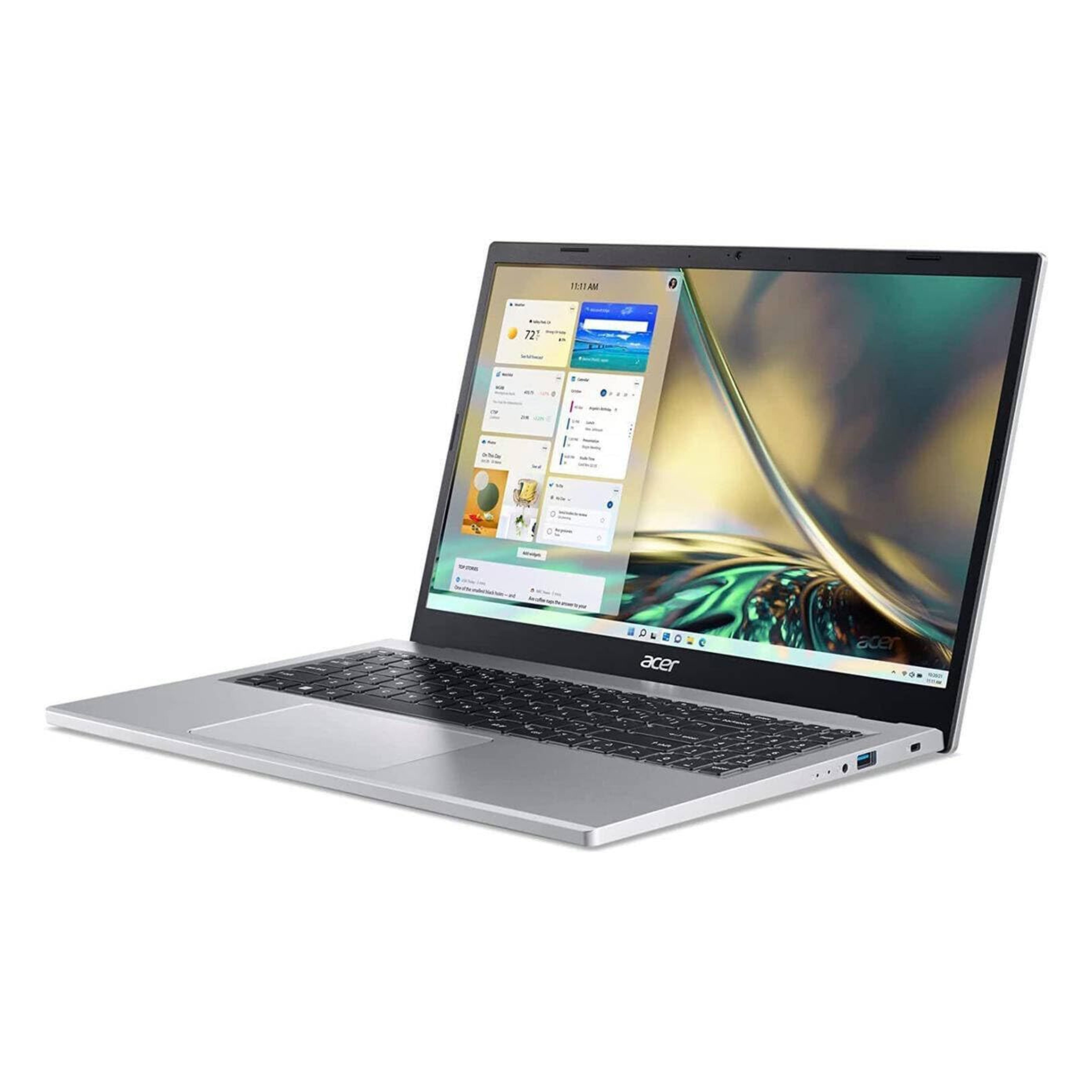 Acer Aspire 3 15.6" FHD IPS Laptop - 13th Gen Intel Core i5-1334U, 8GB DDR4 RAM, 512GB SSD, Windows 11 Home, LED-Backlit (Pure Silver, 1.7kg, A325-53)