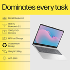 HP 15 (2026) 15.6" Thin & Light Business Laptop - AMD Ryzen 3 Quad Core 7335U, AMD Radeon 660M Graphics, 8GB DDR5 RAM, 512GB SSD, Copilot Key, Windows 11 Home, MS Office (Turbo Silver, 1.50kg)