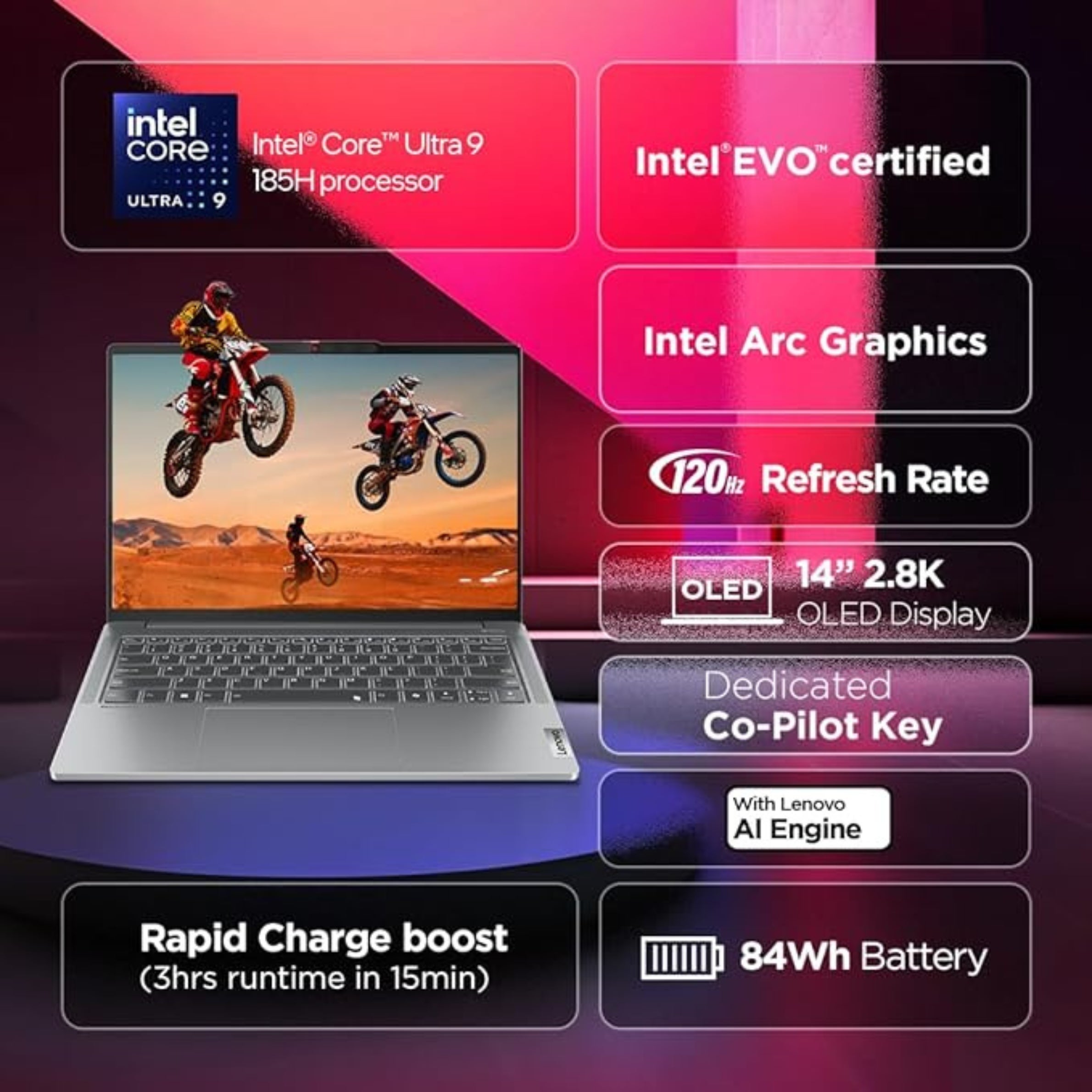 Lenovo IdeaPad Pro 5 Intel Core Ultra 9 185H 32GB/1TB SSD 14" 2.8KOLED 400 NITS 83D2001GIN
