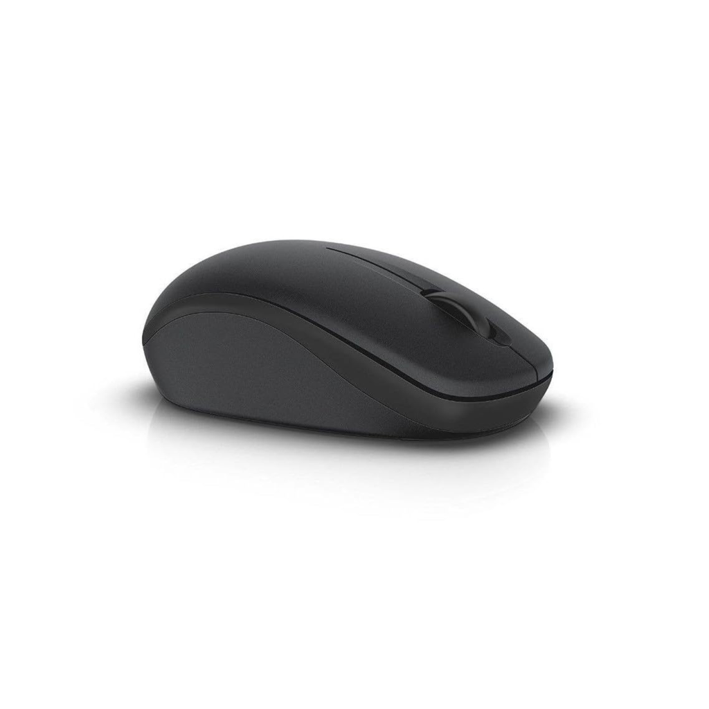 Dell WM126 Wireless Optical Mouse - 1000 DPI, Up to 1-Year Battery Life, 2.4GHz Wireless, Ergonomic Design, USB Receiver (Black)